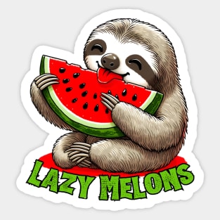 Watermelon sloth Sticker